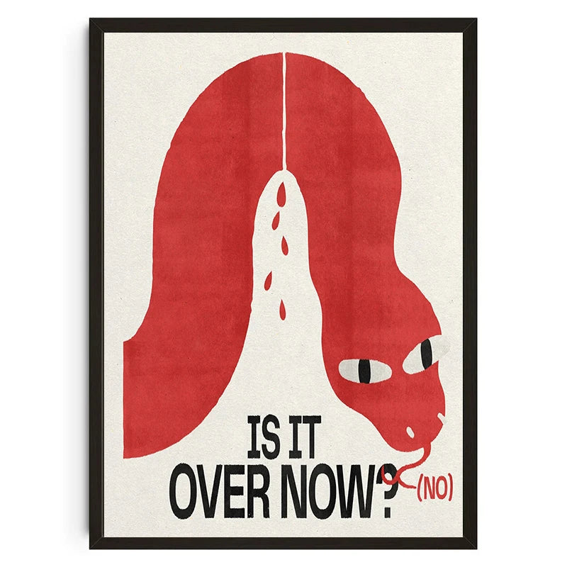Affiche Vintage Japonaise – Chat, Carpe Koi et Animaux Abstraits | Impression sur Toile Murale pour Salon et Déco Intérieure