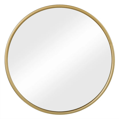 Miroir Rond Moderne à Suspendre – Cadre Doré Élégant pour Déco Intérieure
