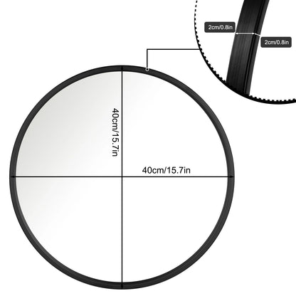 Miroir Rond Moderne à Suspendre – Cadre Doré Élégant pour Déco Intérieure