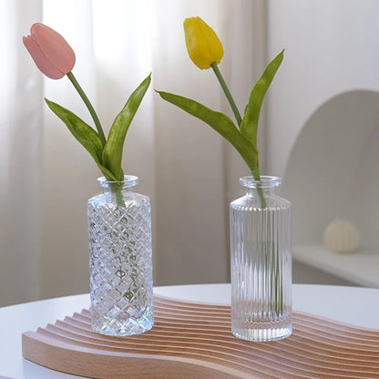 Vase en verre, pots de fleure, décoration