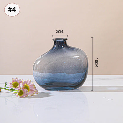 Vase en verre, pots de fleure, décoration