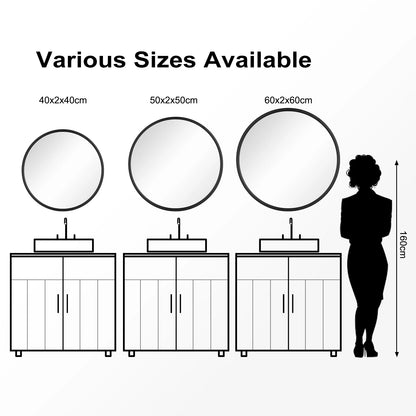Miroir Rond Moderne à Suspendre – Cadre Doré Élégant pour Déco Intérieure